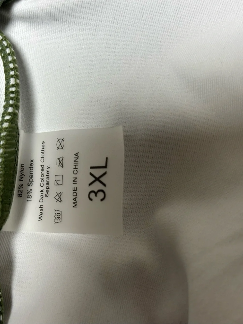 Plus Size Olive Green Flounce Tankini Top with Black High Waist Bikini Bottoms